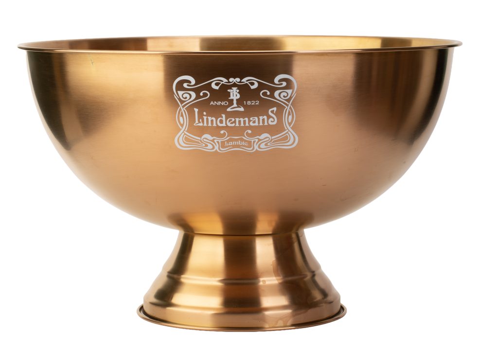 Custom Metal Ice Bucket custom copper colour metal ice bucket with white printed beverage logo