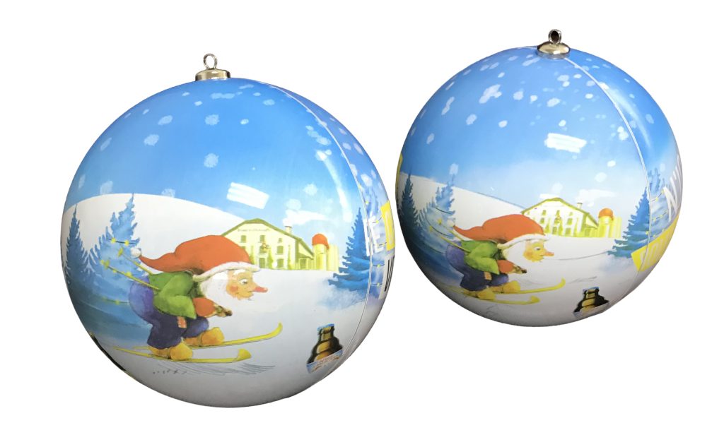 Custom Printed Christmas Ball Ornament